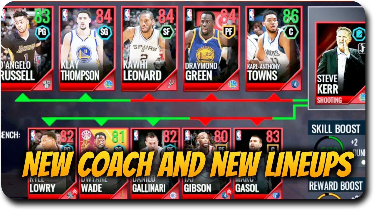 NBA Live Mobile 18 Early Gameplay! New Coach Chemistry and New Lineups Preview
