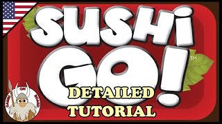 How to Play Sushi Go! | Detailed tutorial (ENGLISH) | Board Game | Games On Board
