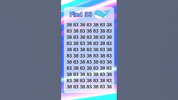 Check observation skill 112: only 7% people can find the number in 5 sec #shorts #spotthedifference