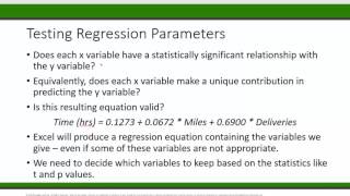 Regression 4: Inference in Regression - Testing for Significance