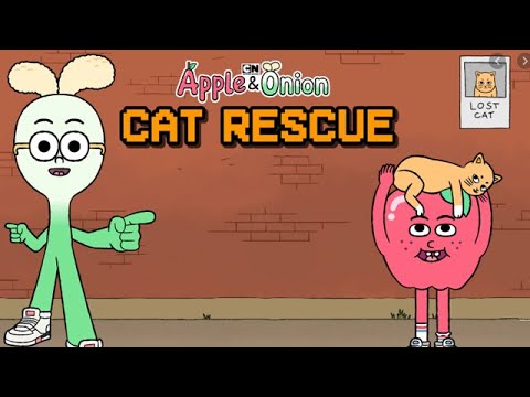 Apple Onion Cat Rescue Cn Network Games Youtube - roblox piggy painting the gallery with your blood xbox one