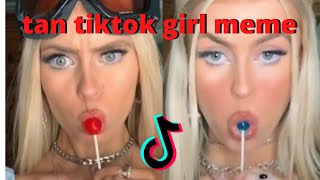 Tan TikTok Girl Ski Goggles Meme (TikTok Eye Meme)