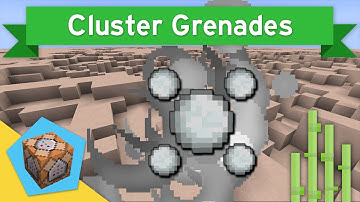 CLUSTER GRENADES in Vanilla Minecraft 1.10+ | Cluster Grenades Command Block Creation