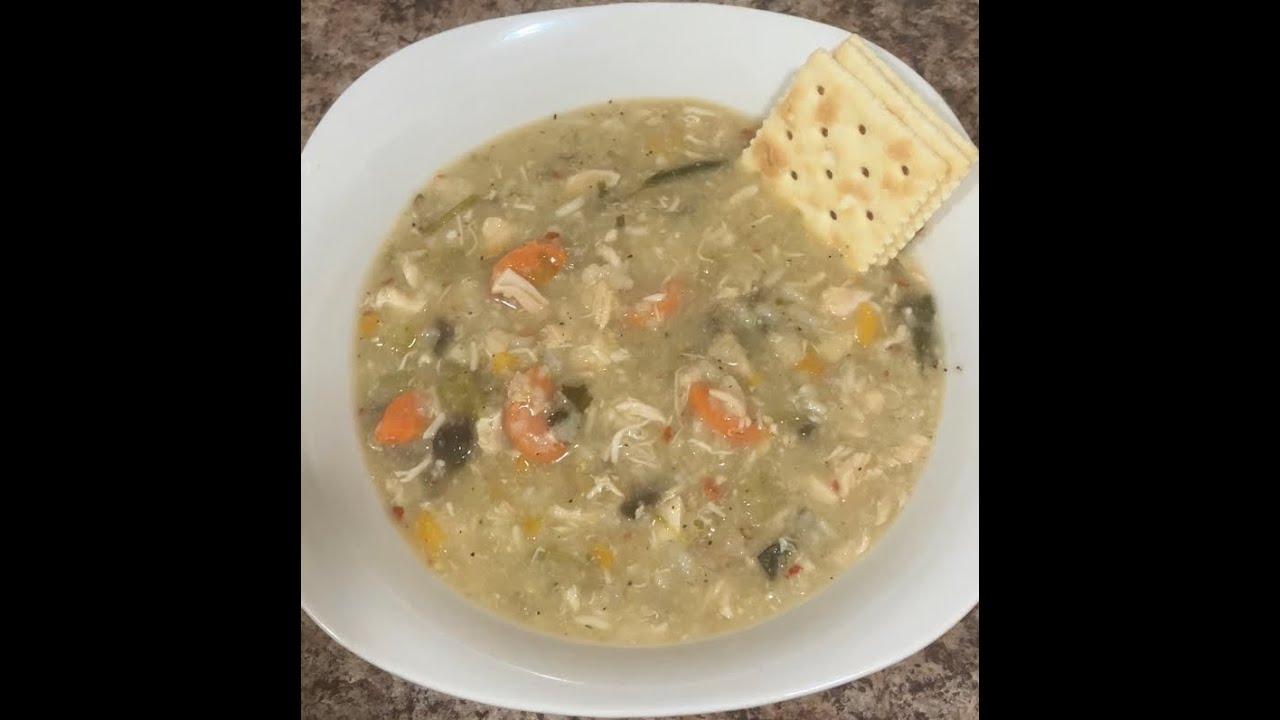 HOMEMADE CHICKEN & RICE VEGETABLE SOUP YouTube