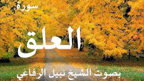سورة العلق بصوت نبيل الرفاعي