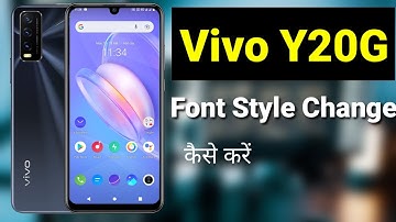 How To Change Font Style Vivo Y20g | Vivo Y20g Main Font Style Kaise Change kare | Mahesh Jat