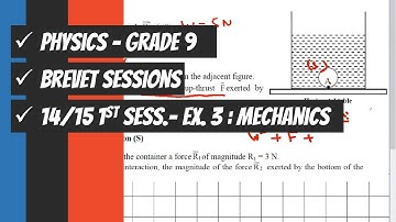 Mechanics: 2014/2015, 1st session - Ex. 3: Grade 9 Physics.