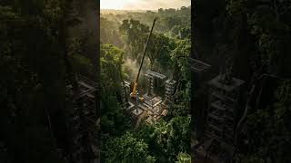 Ultra-Modern Rainforest Treehouse Resort #drone #travel #architecture #home #construction