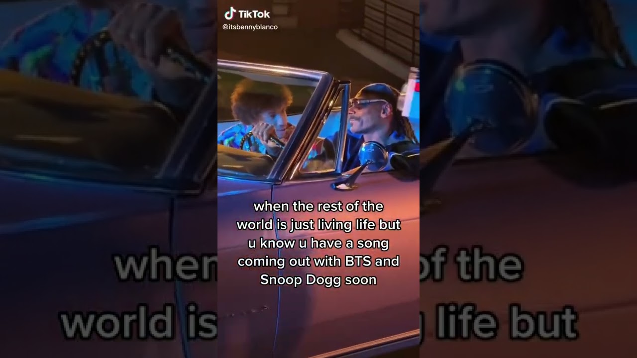 BTS X Benny blanco X snoop Dogg Bad decisions teaser snippet