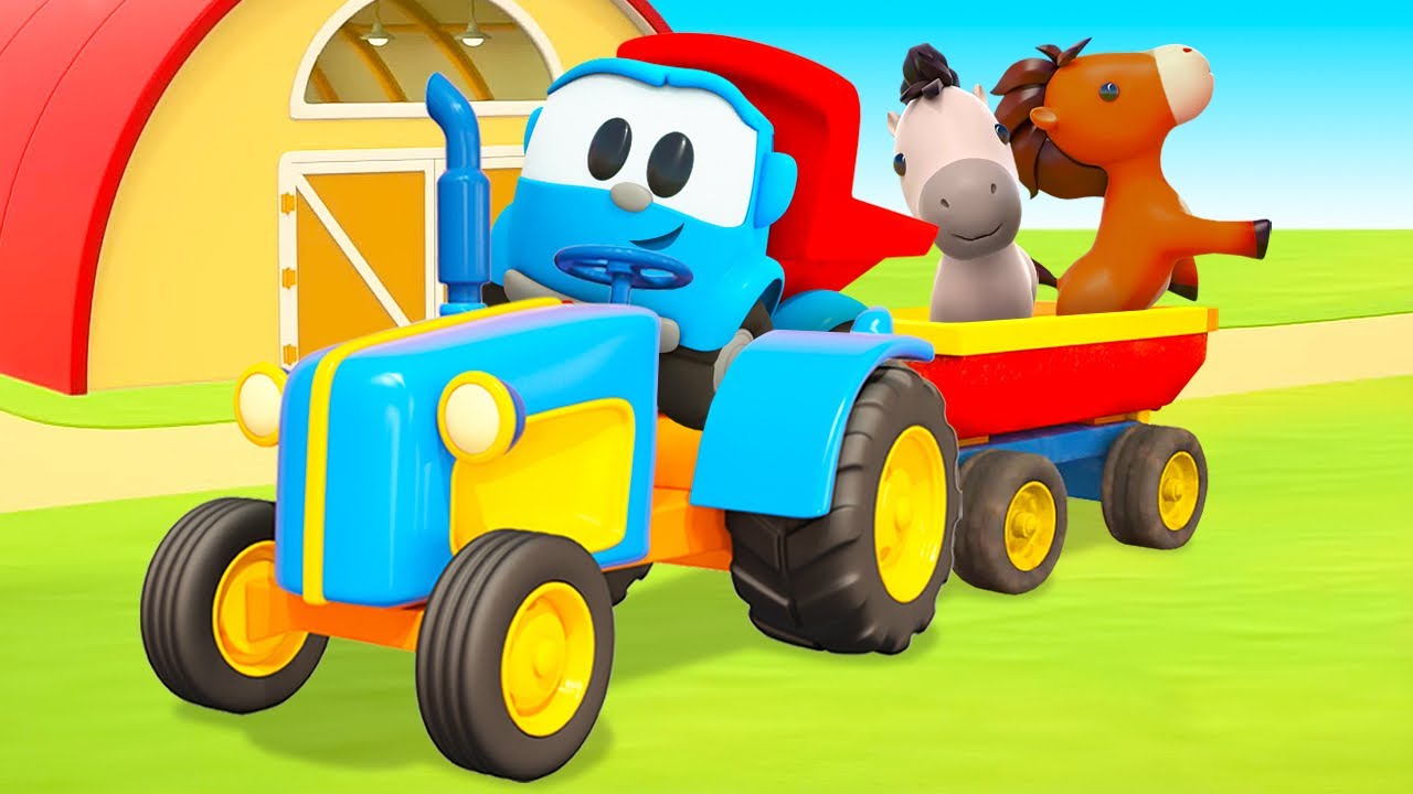 Estábulo para cavalos do Léo, o caminhão! Desenho animado infantil ...