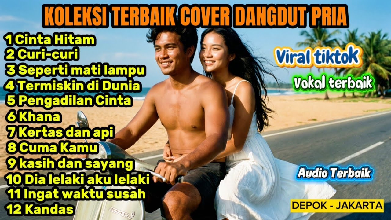 Album dangdut cover Terlaris Versi Vokal Pria | Cinta Hitam - Curi curi - Seperti mati lampu - Khana