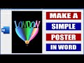 How to Make a Poster in Word | Microsoft Word Tutorials