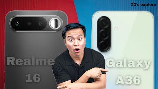 Realme 16 vs Samsung Galaxy A36 Full Specs Comparison | Best Phone Under ₹30000? 