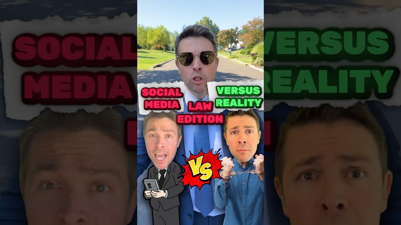 Social Media vs Reality! LAW EDITION! #shorts