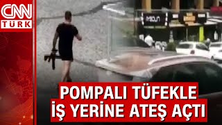 Esenyurt'ta pompalı tüfekle iş yerine ateş açtı