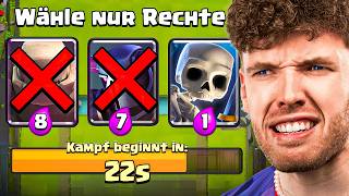 😱❌NUR RECHTE KARTEN WÄHLEN, BIS ICH VERZWEIFLE... | Clash...