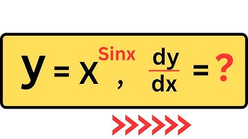 Find the Derivative of y = x^(sinx) #calculus
