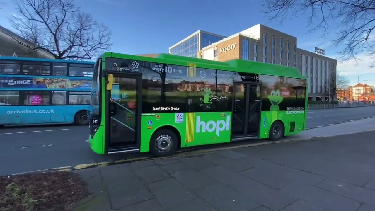 Travelling on the Hop! bus in Leicester