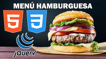 Menú Hamburguesa con HTML, CSS y JQuery