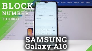 How to Block Calls & Texts in Samsung Galaxy A10 - Block Number / Create Blacklist screenshot 4