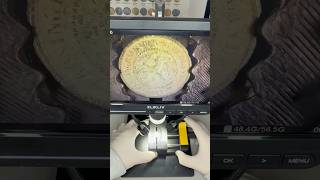 Cleaning a 140+ year old coin under the microscope! 🔬