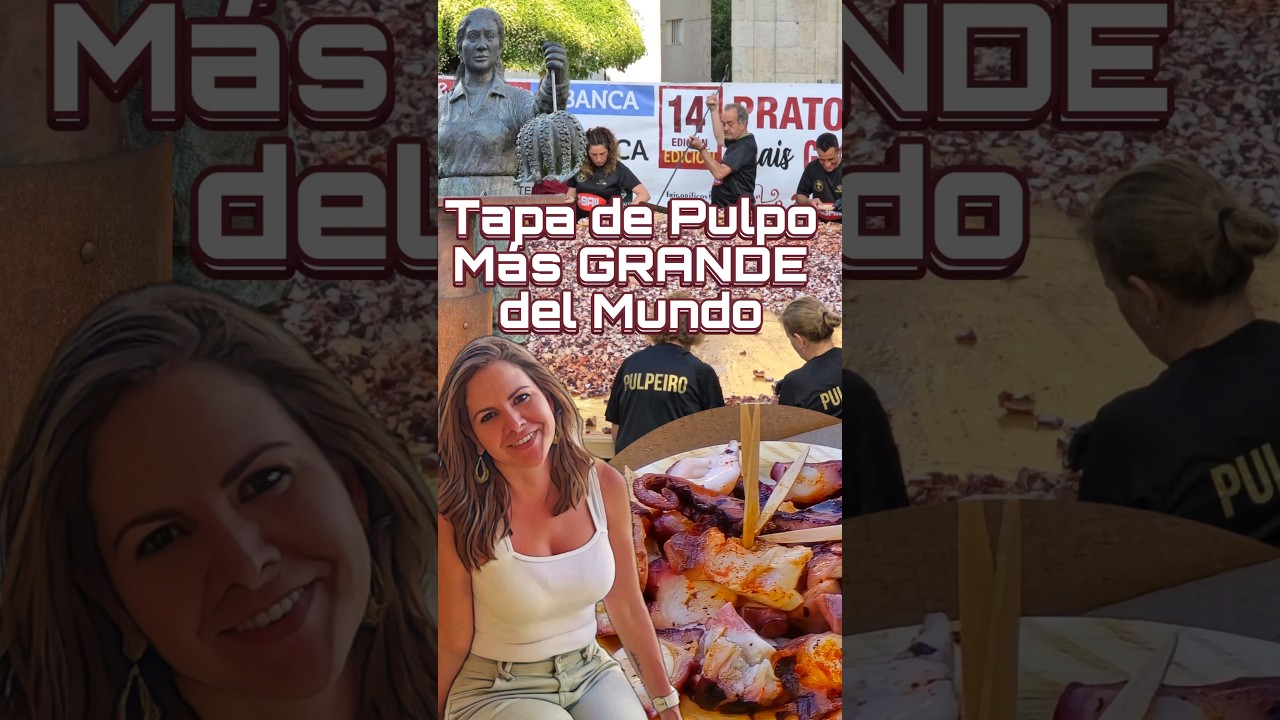 O Carballiño vuelve a servir la Tapa de Pulpo 🐙 más grande del Mundo | Galicia 🇪🇸
