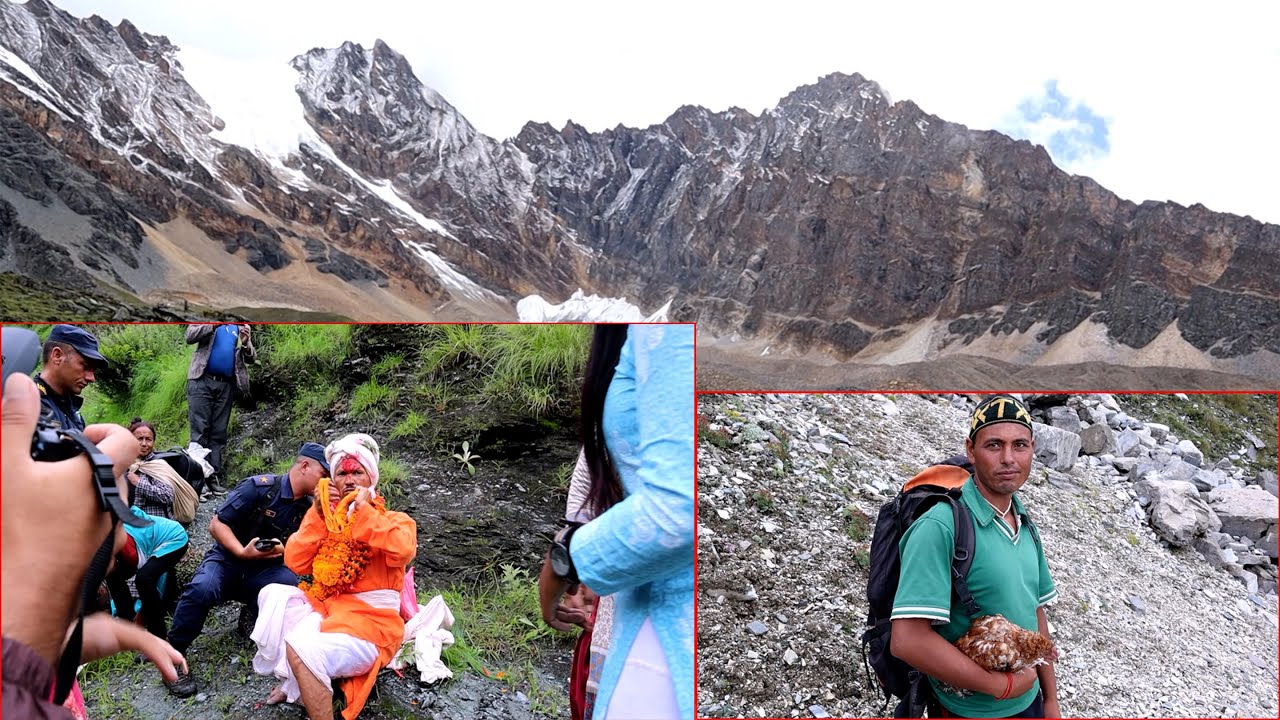 dharme brother villagers are visiting Himalayan temple || mountain pilgrims In rural Nepal ||