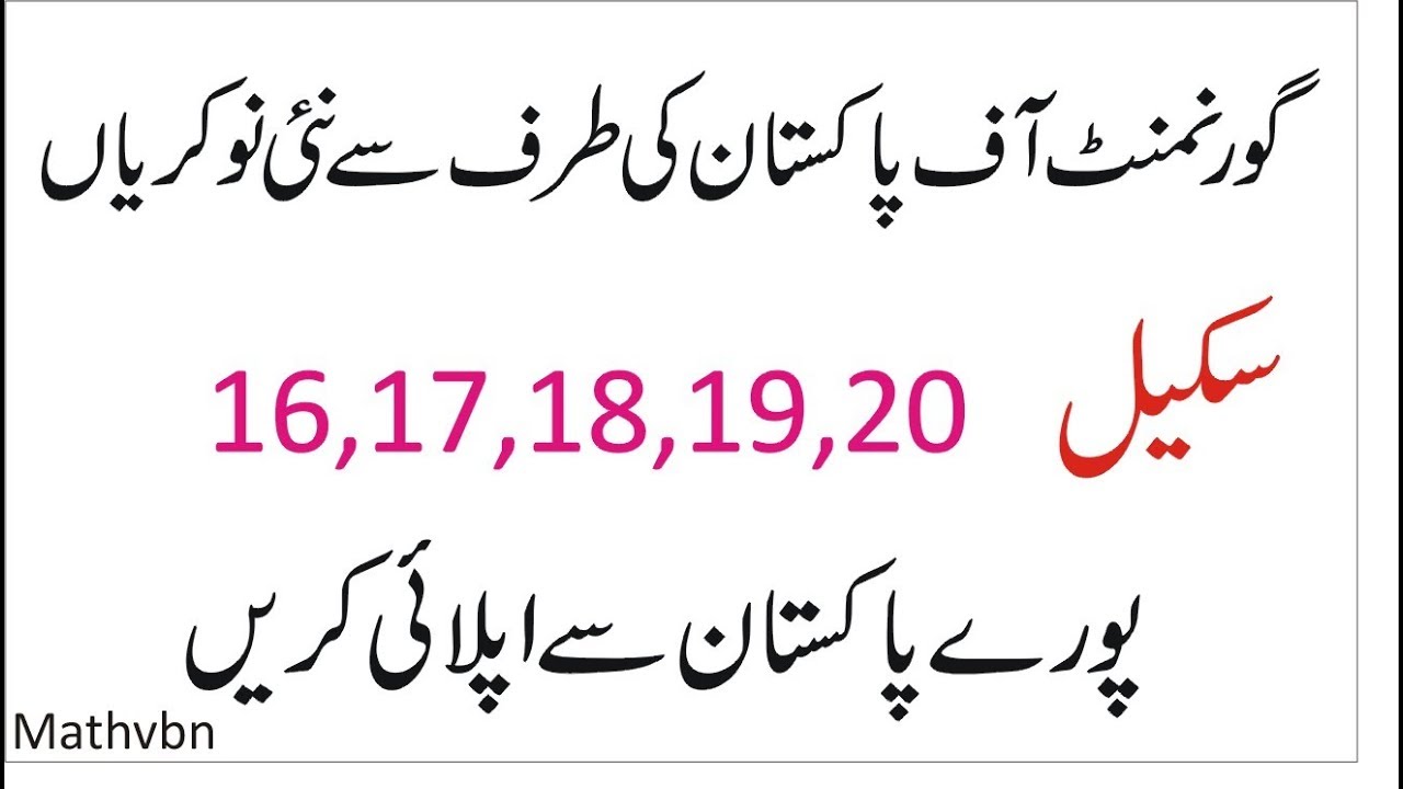 govt jobs in pakistan 2019 | new jobs 2019 in pakistan | jobs in pakistan 2019 today | Latest Jobs