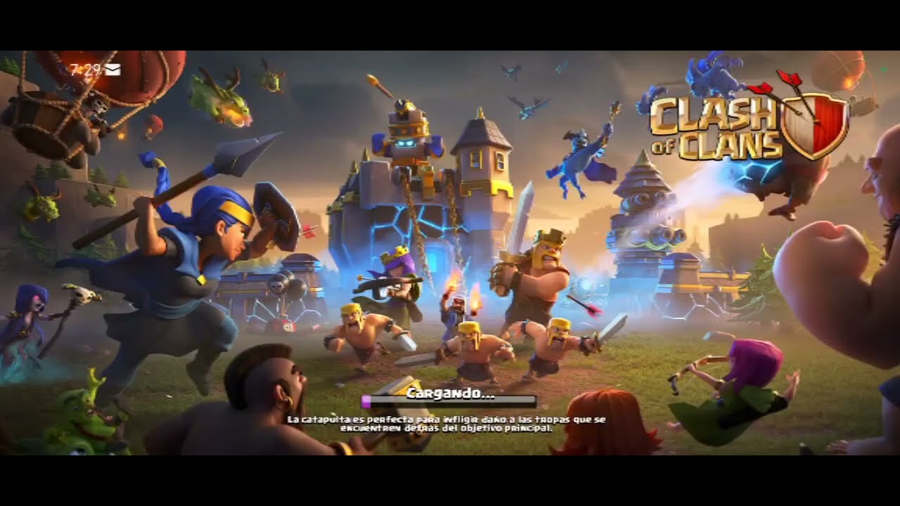 Clash Of Clans 2026  Mi primer video ¡Como hacer un ataque con suerte! 
