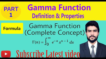 Gamma Function -And Its Properties & examples with completely concept in Hindi/Urdu