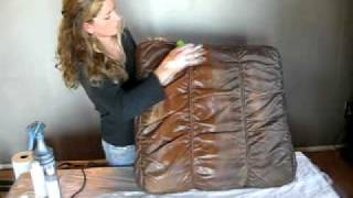 Leder- oder Vinylpolster mit Rub 'n Restore® Lederfarbe auffrischen