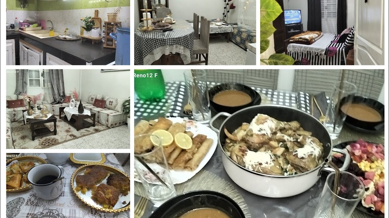 طاولة البوم السادس من رمضان 🌙 دخلت دقيقة 90 يادرا جبتها تنظيف عميق للبيت كل بيت الله #اكيبلور ام عبي