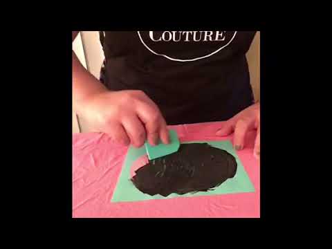 Chalk Couture Transfer + Speedball Screen Printing Ink - YouTube