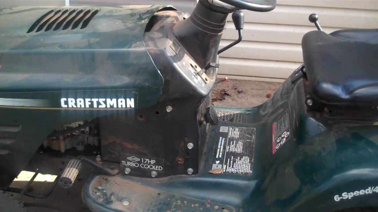 Craftsman peerless transaxle problem - 2/27/11 - YouTube lawn mower switch wiring 