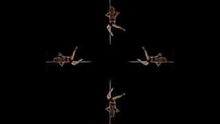 Hologram video for pyramid - Dancing girl (Screen down)