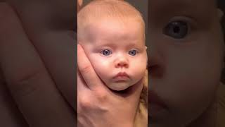 Dad Narrates Epic Baby Staring Contest! ?