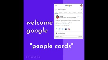 HOW TO CREATE GOOGLE "PEOPLE CARDS" | virtual visiting card |Add me to search