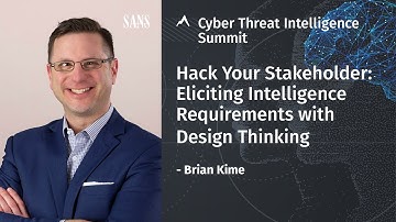 Hack Your Stakeholder: Eliciting Intelligence Requirements with Design Thinking