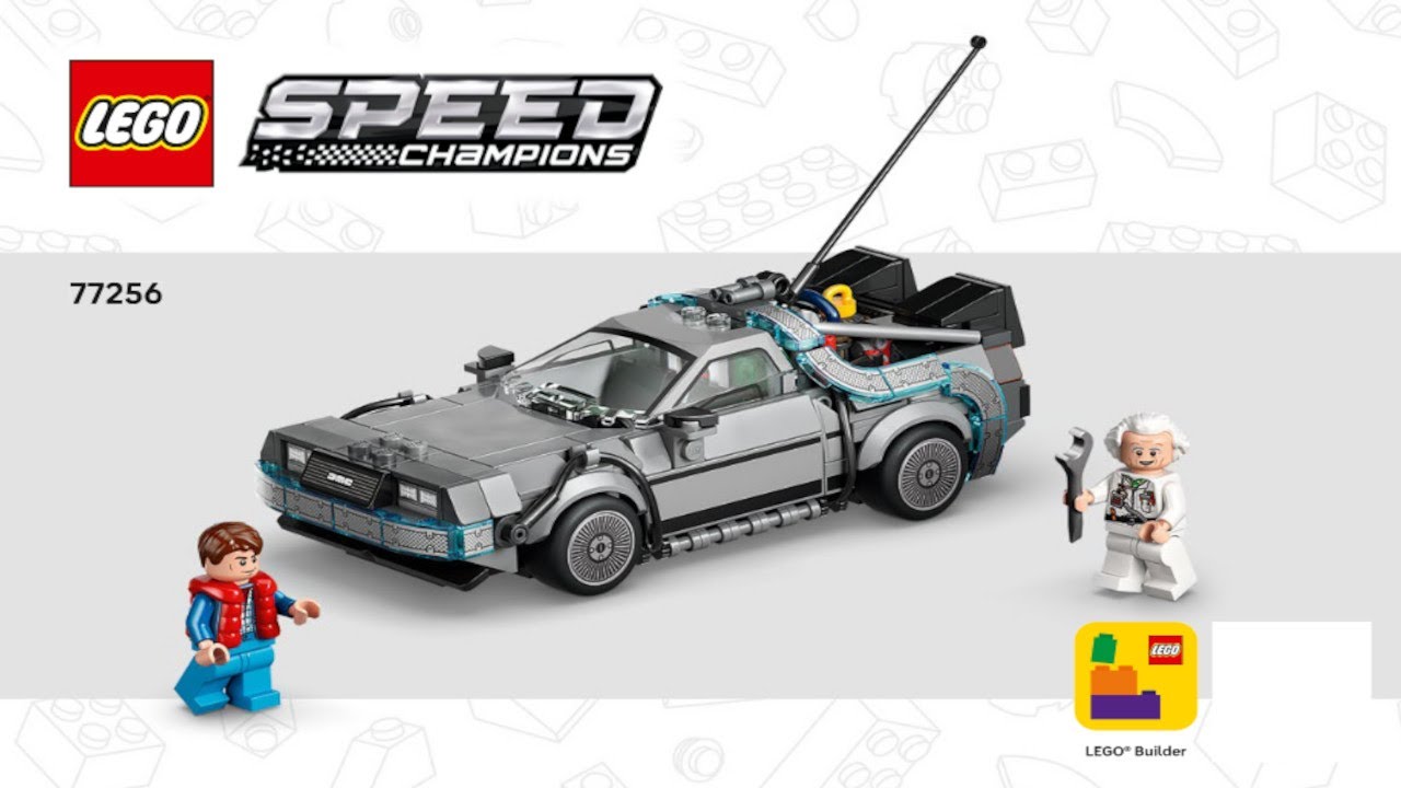 LEGO 77256 Instructions | Speed Champions | Time Machine from Back