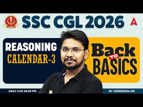 SSC CGL 2026 | SSC CGL Reasoning Classes | Calendar #3 | SSC CGL Reasoning By Veerendra Sir
