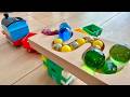 Marble Run ASMR ⭐︎ #7 | Marble Run: Wooden Course &amp; Thomas's Wagon