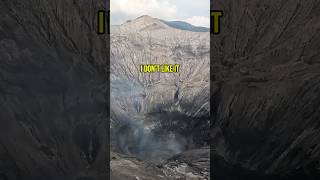 Looking Into An Active Volcano Crater 🌋 🇮🇩