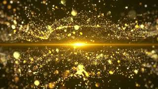 Golden Particle Screensaver – 1 Hour Relaxing Glitter Motion Background