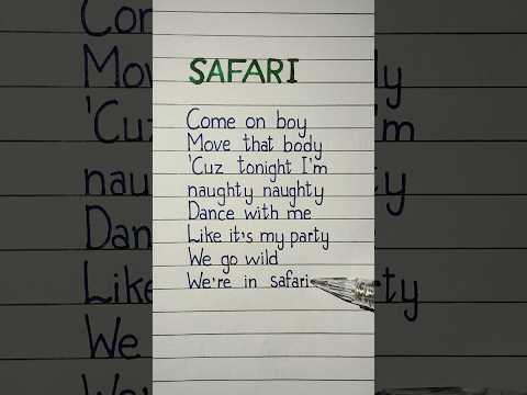 Safari Song Lyrics 