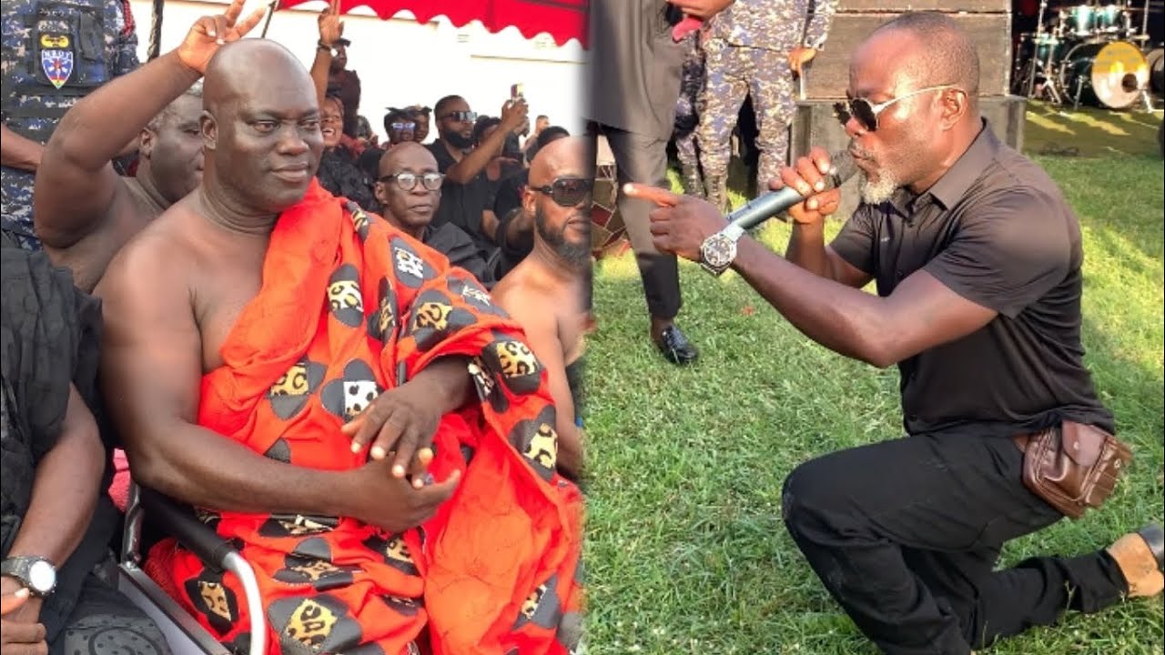 Nana Tabri kneels before Dumgya Komfo) as he Gave Touching Performance #nanatabriliveband