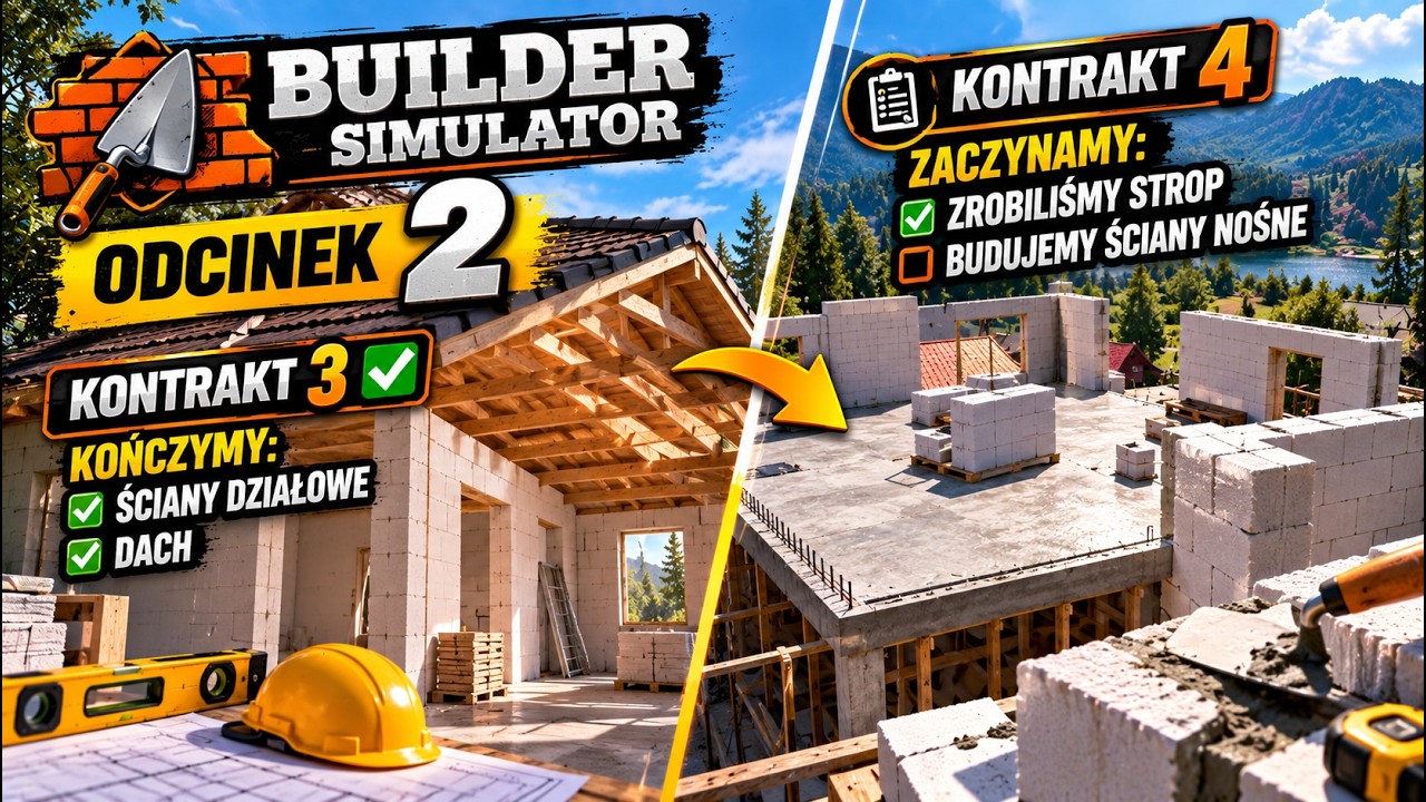 Free Building Simulator Builder Simulator - Kończymy dach i zaczynamy kolejny dom! - YouTube