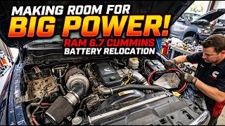 “Making Room for BIG POWER! | Ram 6 7 Cummins Battery Relocation”