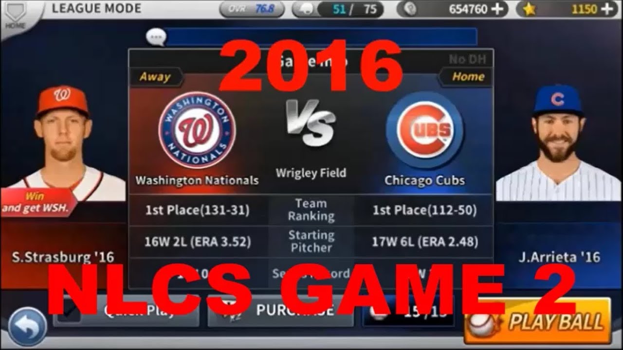 MLB 9 Innings 16 League Mode Episode 8: 2016 NLCS Game 2 vs the Chicago Cubs