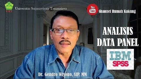 ANALISIS REGRESI  DATA PANEL MENGGUNAKAN SPSS