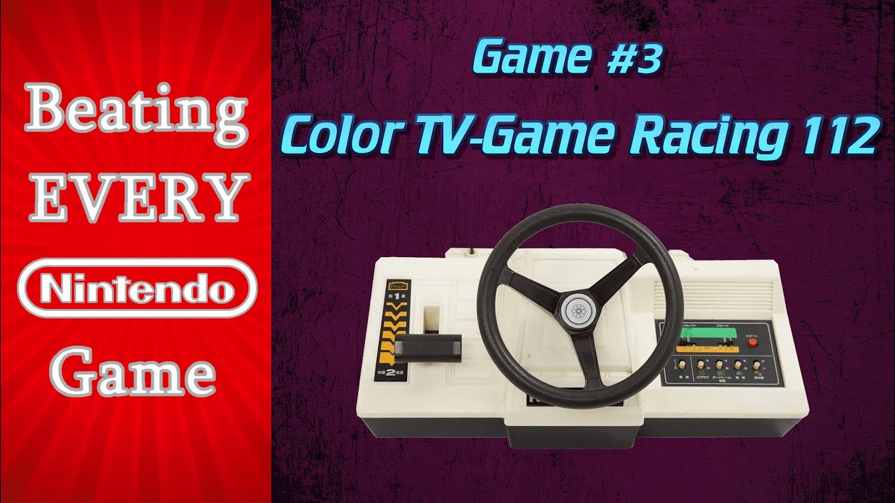 Beating EVERY Nintendo Game - Color TV-Game Racing 112 (Game